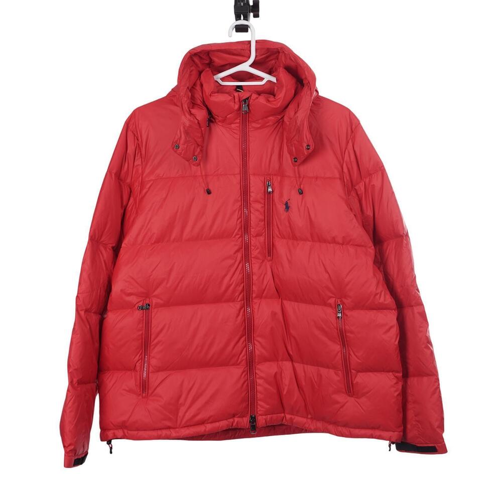 NWOT Polo Ralph Lauren El Cap Jacket 2XB Red Down Puffer Full Zip Hooded